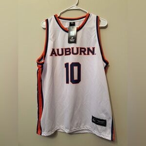 Chad Baker-Mazara #10 NWT Auburn Tigers Screen Print White SEC Basketball Jersey